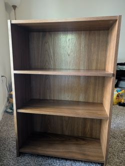 Wooden bookshelf