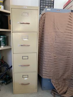 5 drawer metal office cabinet.