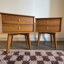 2 set Wood nightstands