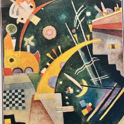 Kandinsky “Zig zag bianco” poster from 1974