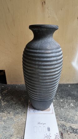 Ceramic Natural Rustic Vase, 14.4 Inch Large Vintage Flower 