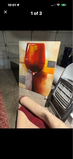 Wine canvas picture