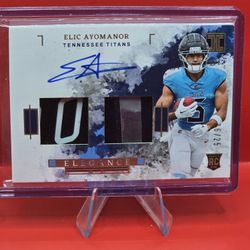 2025 Panini Impeccable - Elic Ayomanor  Elegance Auto Helmet/Gloves #ELE-EAR /25