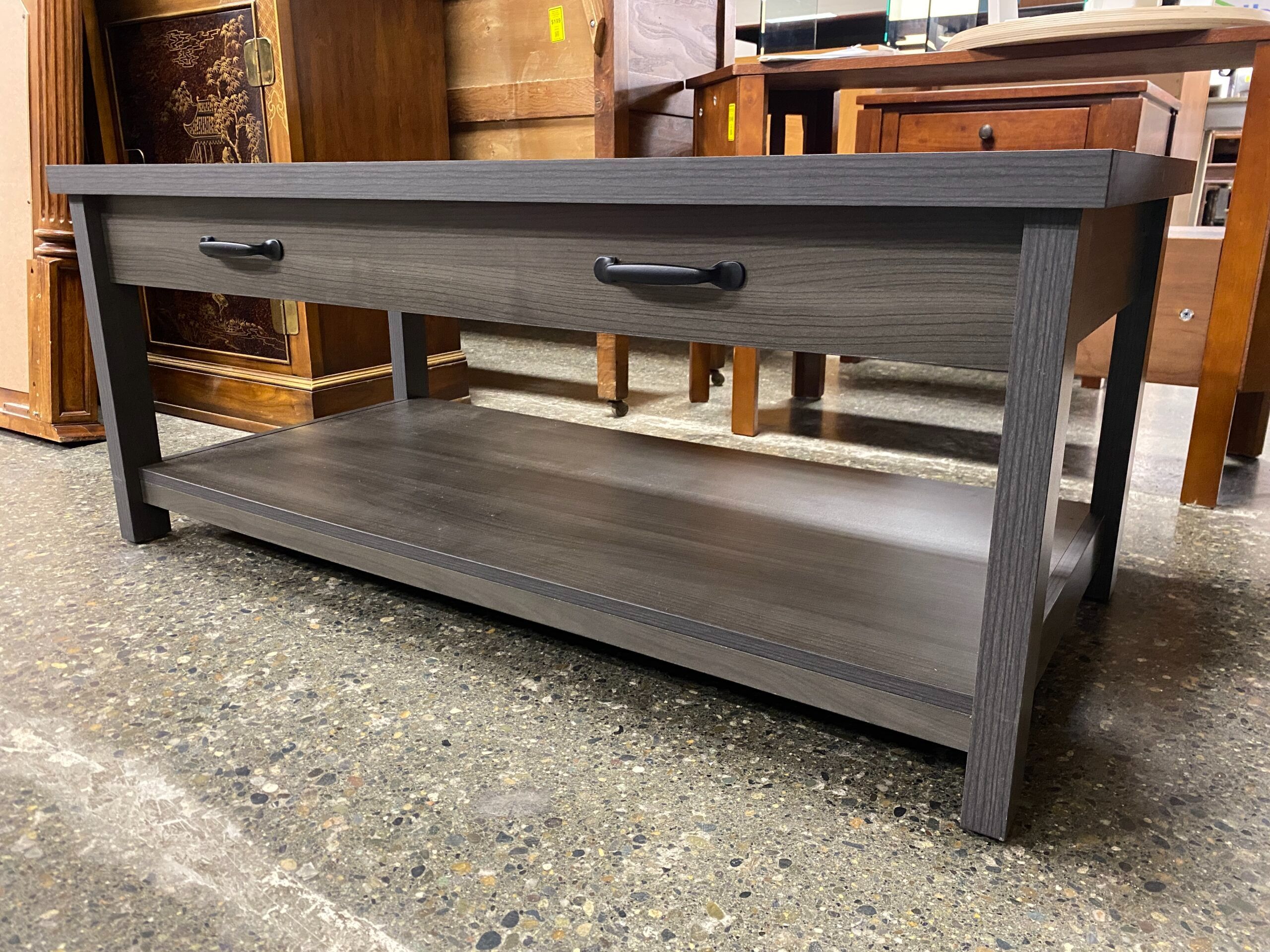 Grey Rectangular Coffee Table
