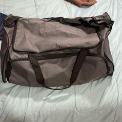 Black & Dark Grey Duffle Bag