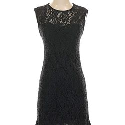 Black Lace Sheath Dress | L