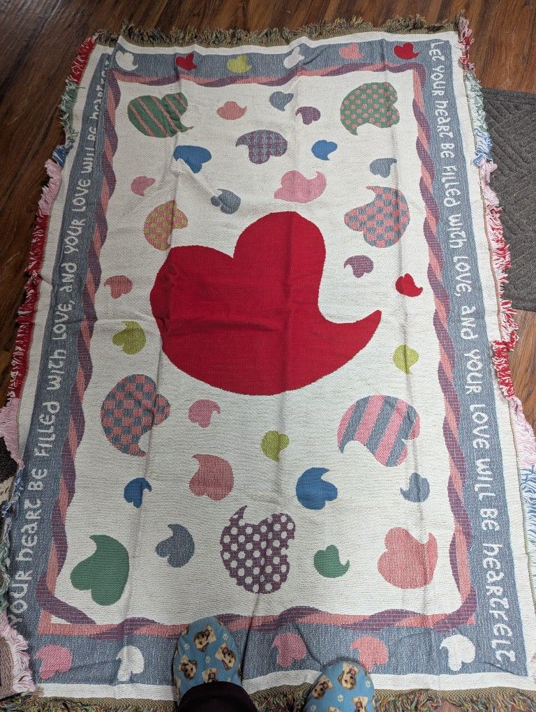 Heart Throw Boanket