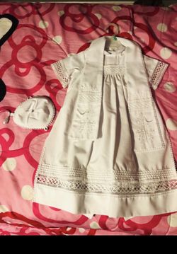 Ropon de bautizo y vestido/ baptism gown and dress