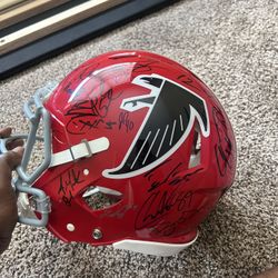 Atlanta Falcons Autographed Helmet 