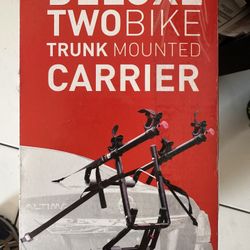 NEW 2 Deluxe Two Bike Trunk Car Carrier Bike Cycle Car Holder 