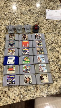 Nintendo 64 games and accessories