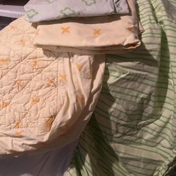 Land Of Nod 100% Cotton Crib Bedding 
