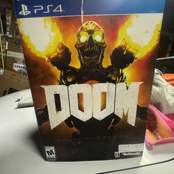 Doom Collectors Edition Ps4 Statue And Box Only