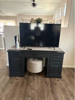 Black desk