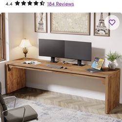 Brand New: 78.7" Long Computer Desk, Wooden, 2-Person Desk Double Desk