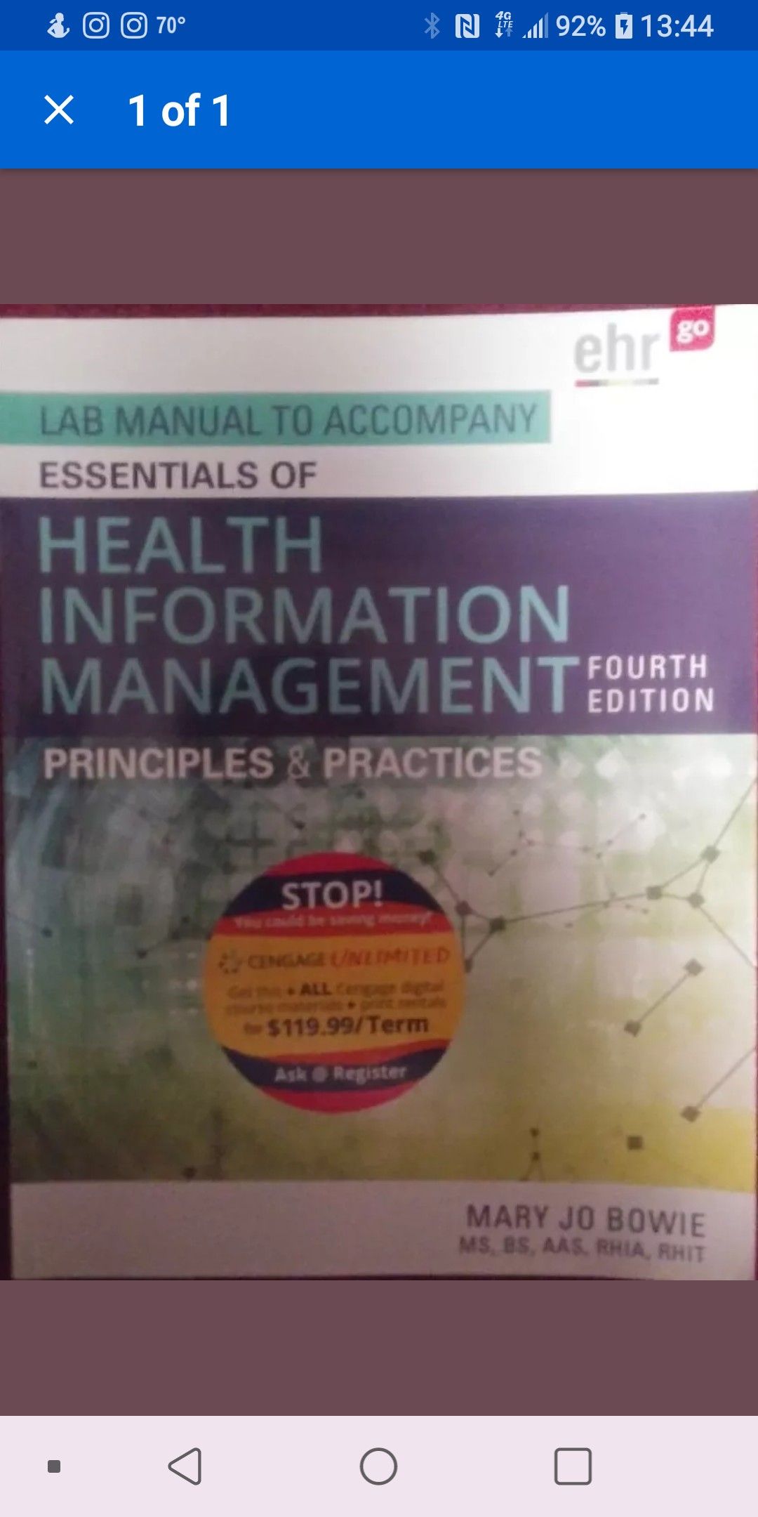 Lab Manual To Accompany Essentials of Health Information Management 4th Edition