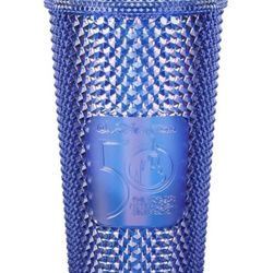  Walt Disney World 50th Anniversary Geometric Starbucks Tumbler with Straw Blue