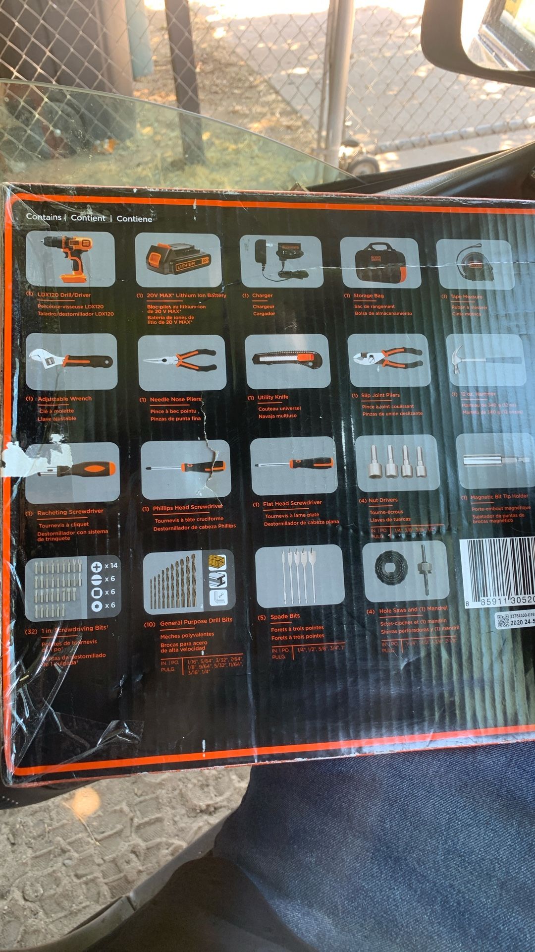 black +hammer 68 piece project kit and drill driver