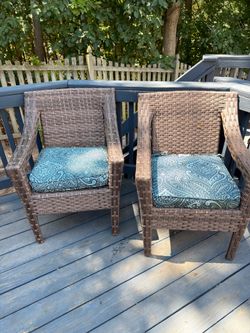 Wicker chairs