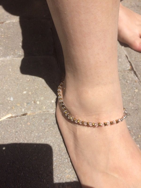 Crystal anklet