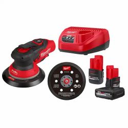 M12 FUEL 12-Volt Li-Ion Brushless Cordless 6 in. Random Orbital Sander Kit (3/32 in) w M12 XC 5.0Ah