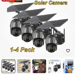 Solar powered outdoor Wi-Fi security cameras