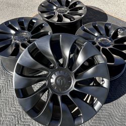 Tesla Model Y Uberturbine Performance 21” Satin Black Wheels Rims Rines 
