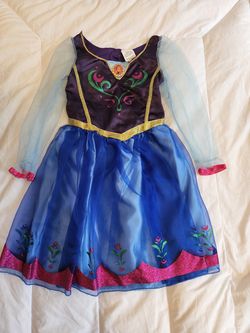 Disney Frozen Anna Costume Dress - Kids Size 4-6X