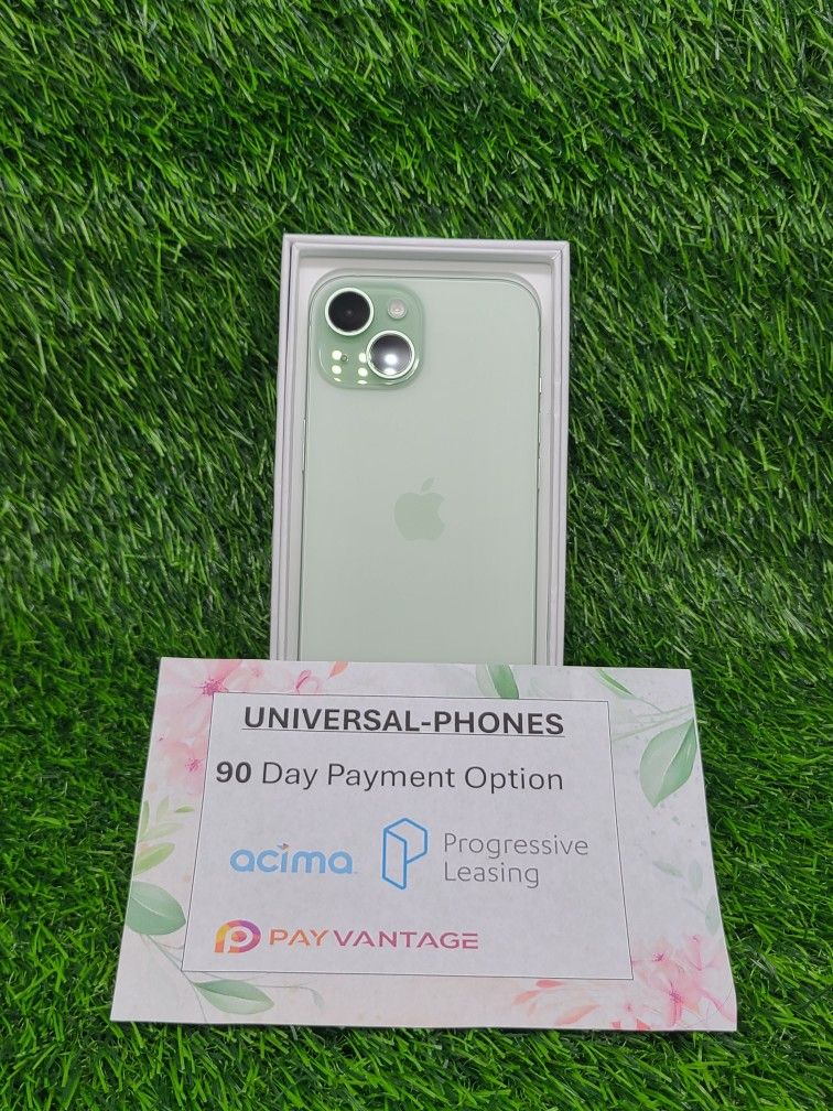 APPLE IPHONE 15 128GB UNLOCKED.  NO CREDIT CHECK $1 DOWN PAYMENT OPTION.  3 MONTHS WARRANTY * 30 DAYS RETURN * 