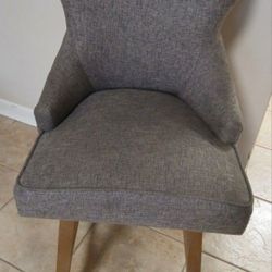 Contemporary High-Back Swivel Seat Counter Stool, 39"H, Grey