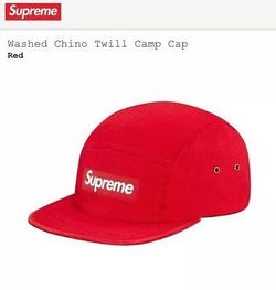 Red supreme bogo camp cap