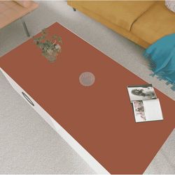 Leather Table Cover, Brown/Gray, 28"x 48"