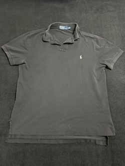 Vintage Black Polo Shirt (Size Large)