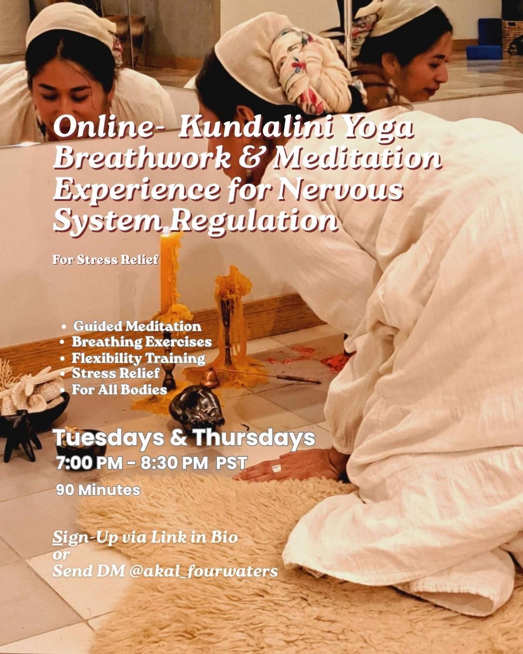 Online Kundalini Yoga for peace of mind!