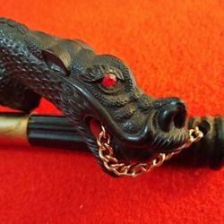 Vintage Dragon Head Shoe Brush & Shoe Horn
