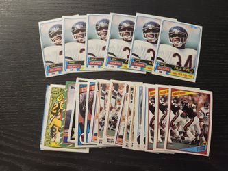 Walter Payton Football Card Collection 