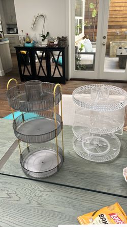 3-Tier Rotating Organizer Stands – Set of 2