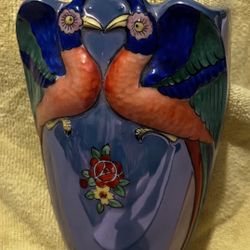 MCM ceramic Bird Wall Pocket