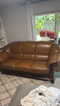 Leather couch