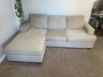 Bonaterra II Sand Sleeper Sofa (sofa bed) W/Reversible Chaise. LIKE NEW. $550