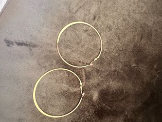 Large hoop earrings