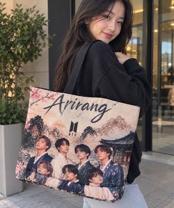 BTS BOOK BAG SUPER CUTSIE!! 17½” W × 14½” H