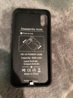 iPhone X charging case