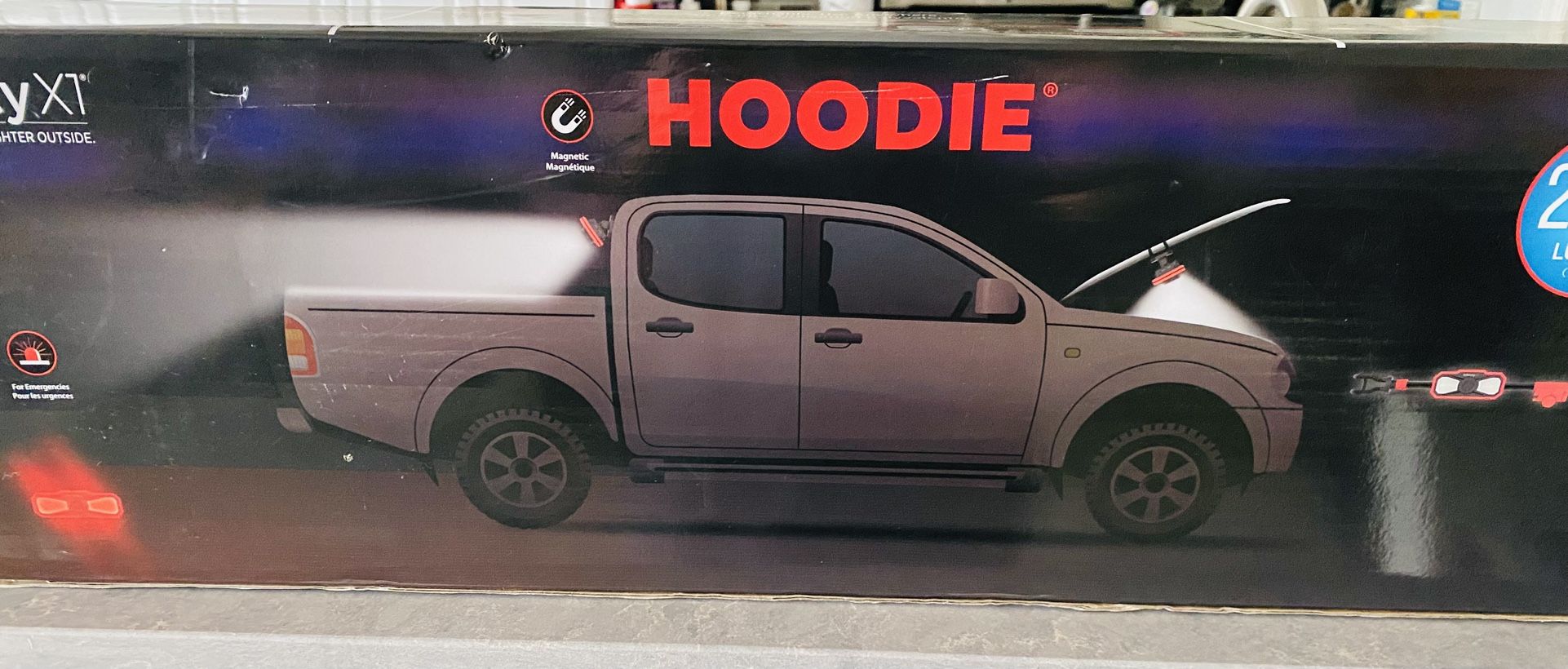 Hoodie Under Hood Work lights With Bluetooth Speakers