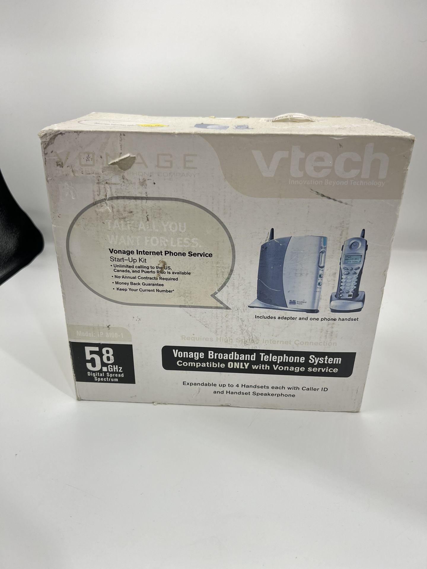 VTech VONAGE IP8100-2 5.8 GHz Broadband Telephone System NEW