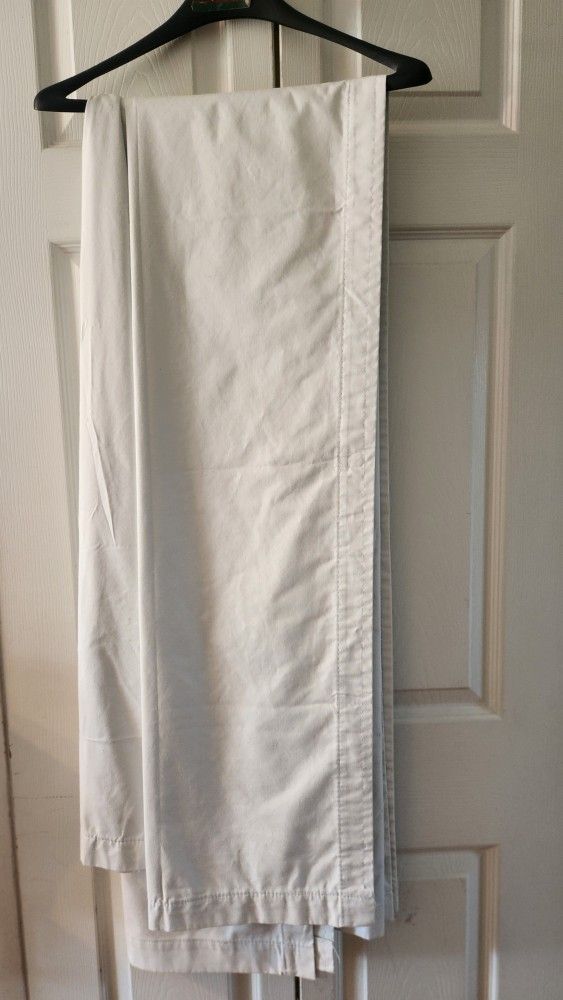 Black Out Curtains 3 Sets White  Window Sun Block Thick Curtains Drapes