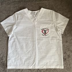 Vintage Looney Tunes Nurse Scrub Top Size XL