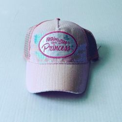 Disney Sequin Nothing Can Stop A Princess Girl’s Baseball Hat