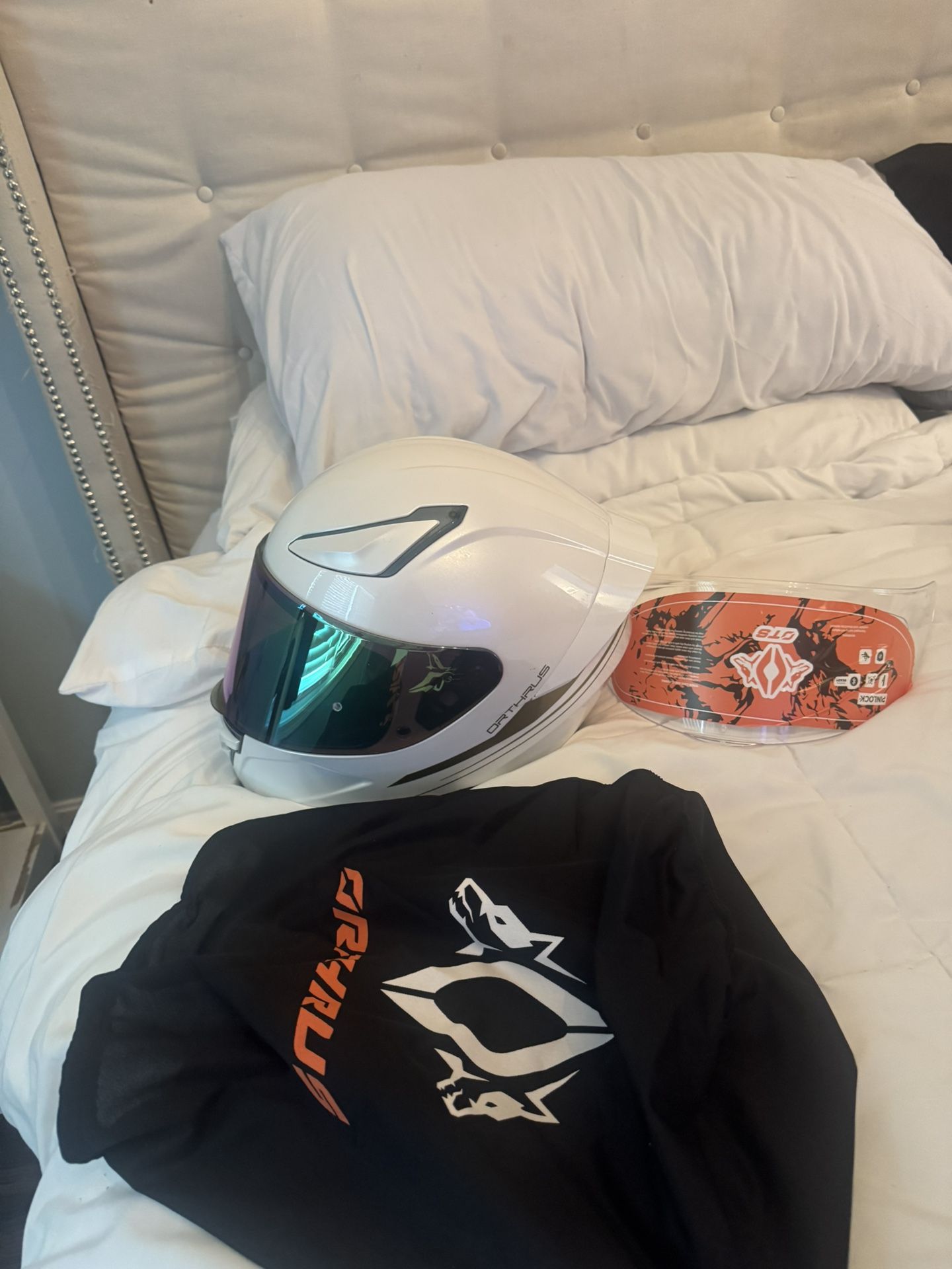 Orthrus Motorcycle Helmet Brand New With Bag