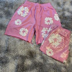 Denim Tear Pink Shorts